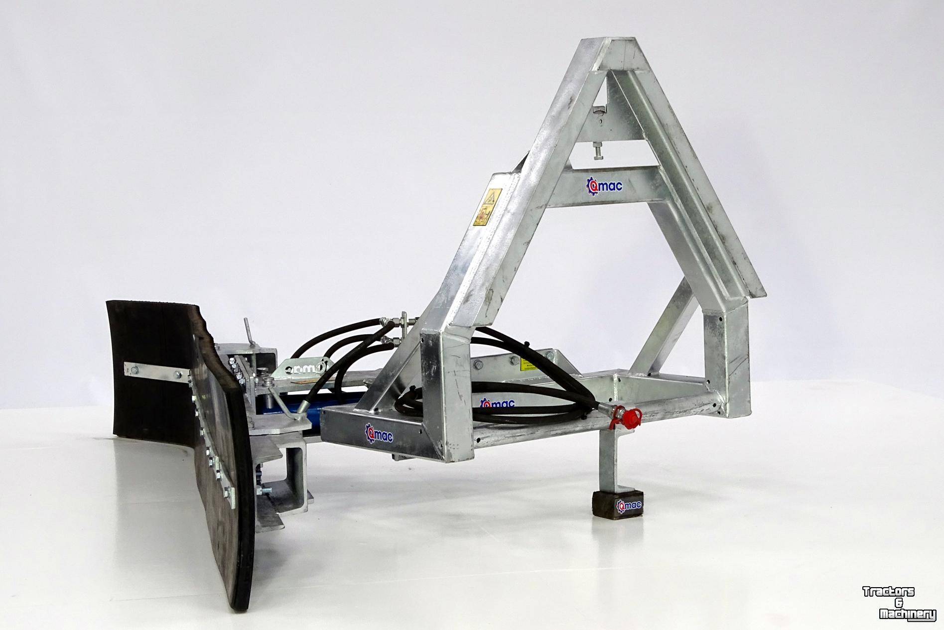 Rabot caoutchouc Qmac Rubberschuif met hydraulische schuinverstelling