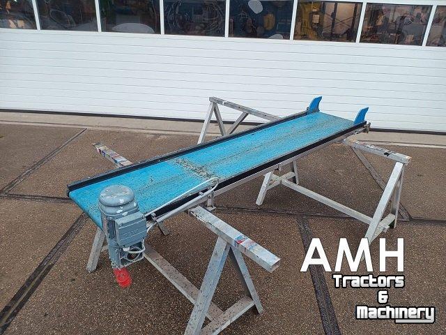 Convoyeur  Vlakke band 2400x500 TRANSPORTBAND VLAKKE BAND FLAT BELT CONVEYOR BELT FLACHBAND FÖRDERBAND