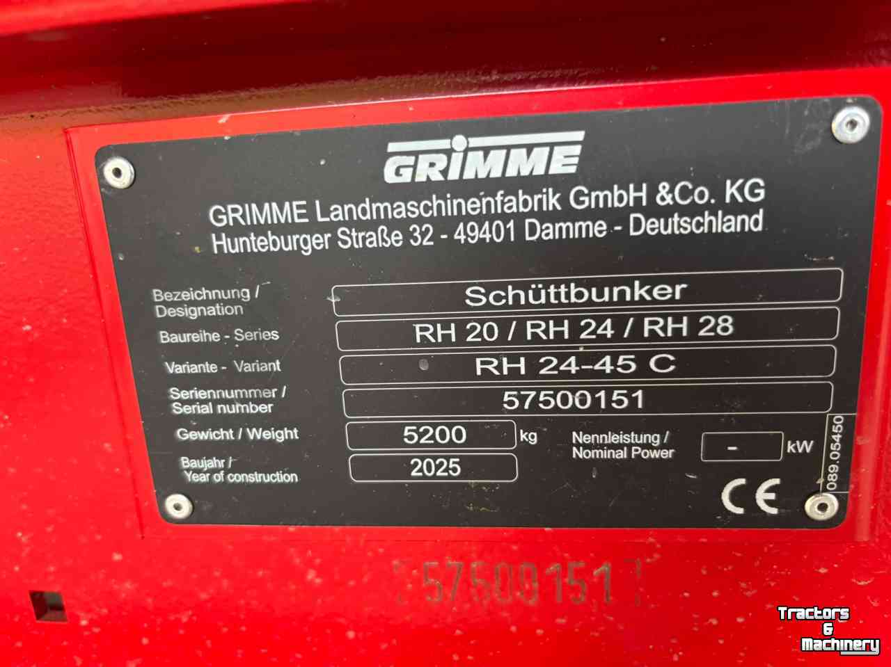 Trémie Grimme 24-45 C9