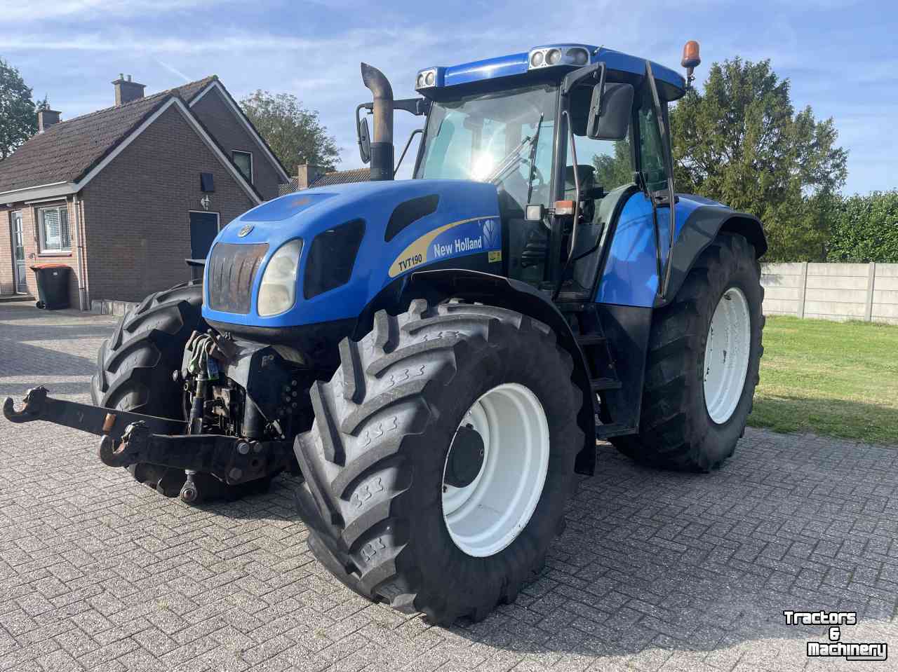 Tracteur New Holland TVT 190 Vario airco fronthef + frontpto