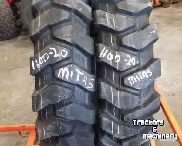 Roues, Pneus, Jantes, Barillets Jumelage Mitas 1100–20 Nieuw