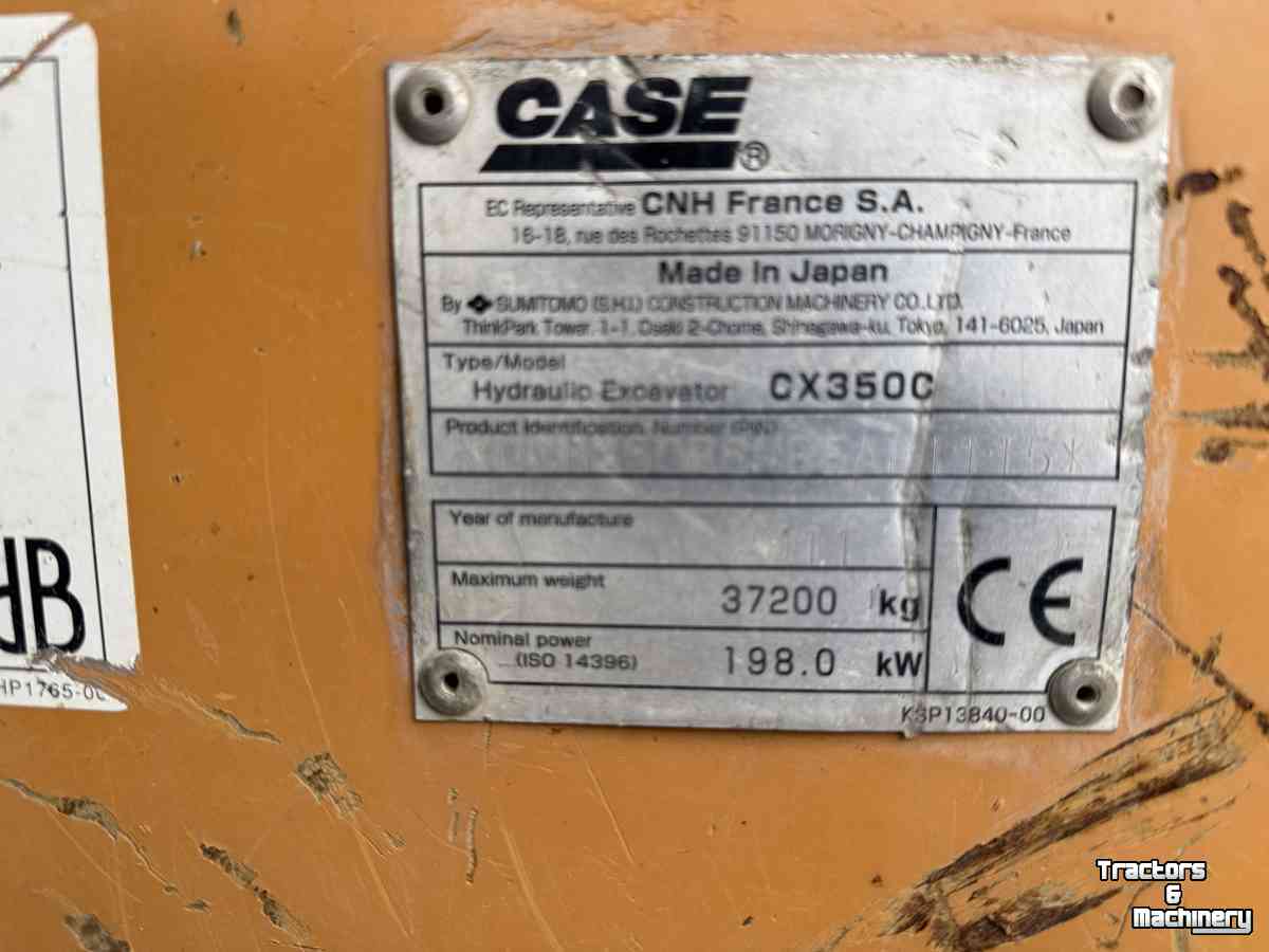 Pelles sur chenilles Case CX 350C
