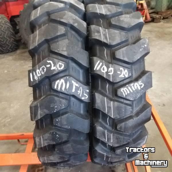 Roues, Pneus, Jantes, Barillets Jumelage Mitas 1100--20