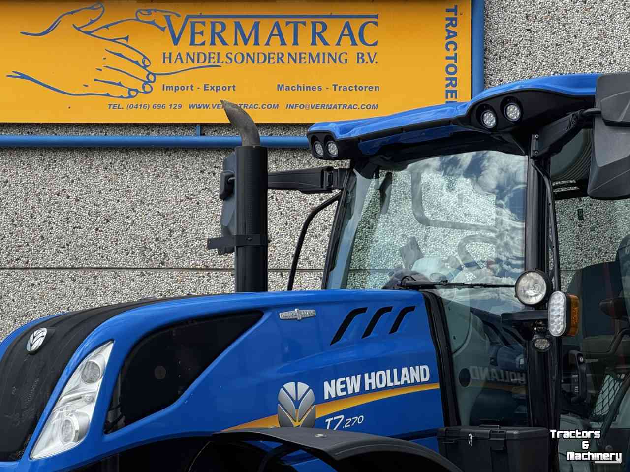 Tracteur New Holland T7.270AC Stage V Fronthef +pto Lucht  GPS  4407u