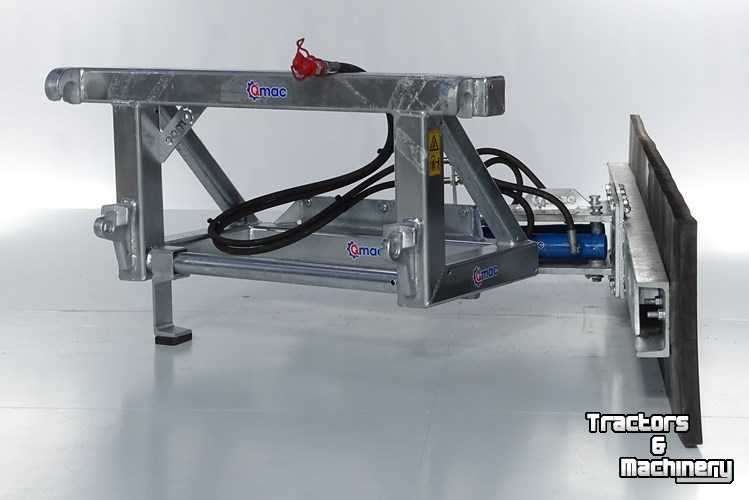Rabot caoutchouc Qmac Modulo rubber yard scraper 2.40 mtr hook up Euro