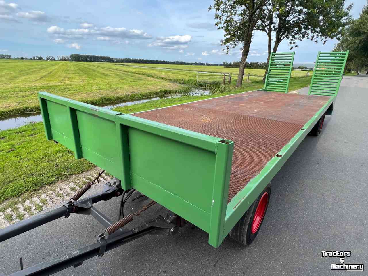 Remorque  fendt dieplader / balenwagen landbouwwagen oprijkar