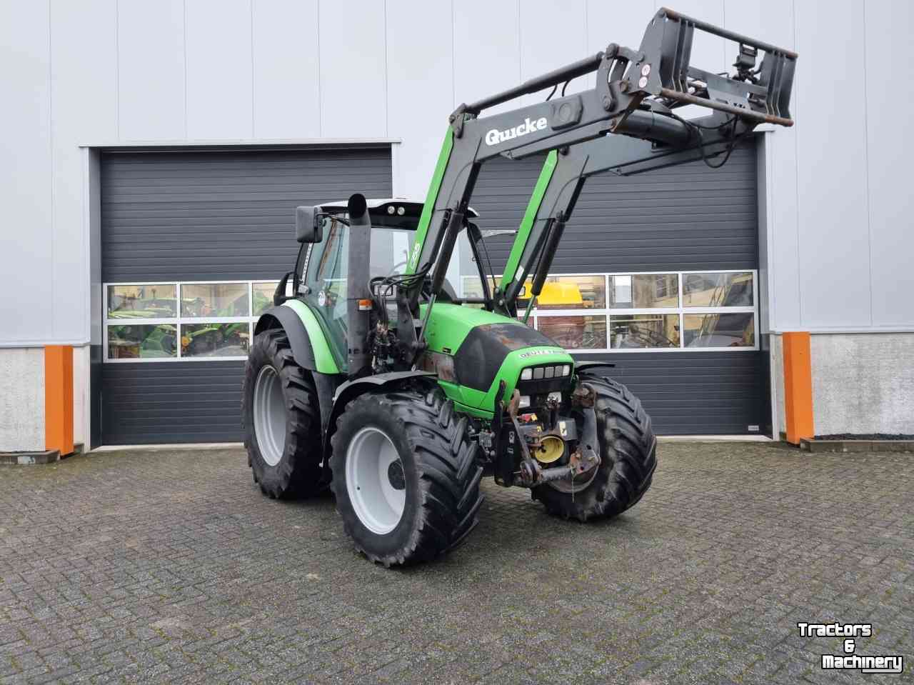 Tracteurs Deutz-Fahr Agrotron M410 met Quicke voorlader