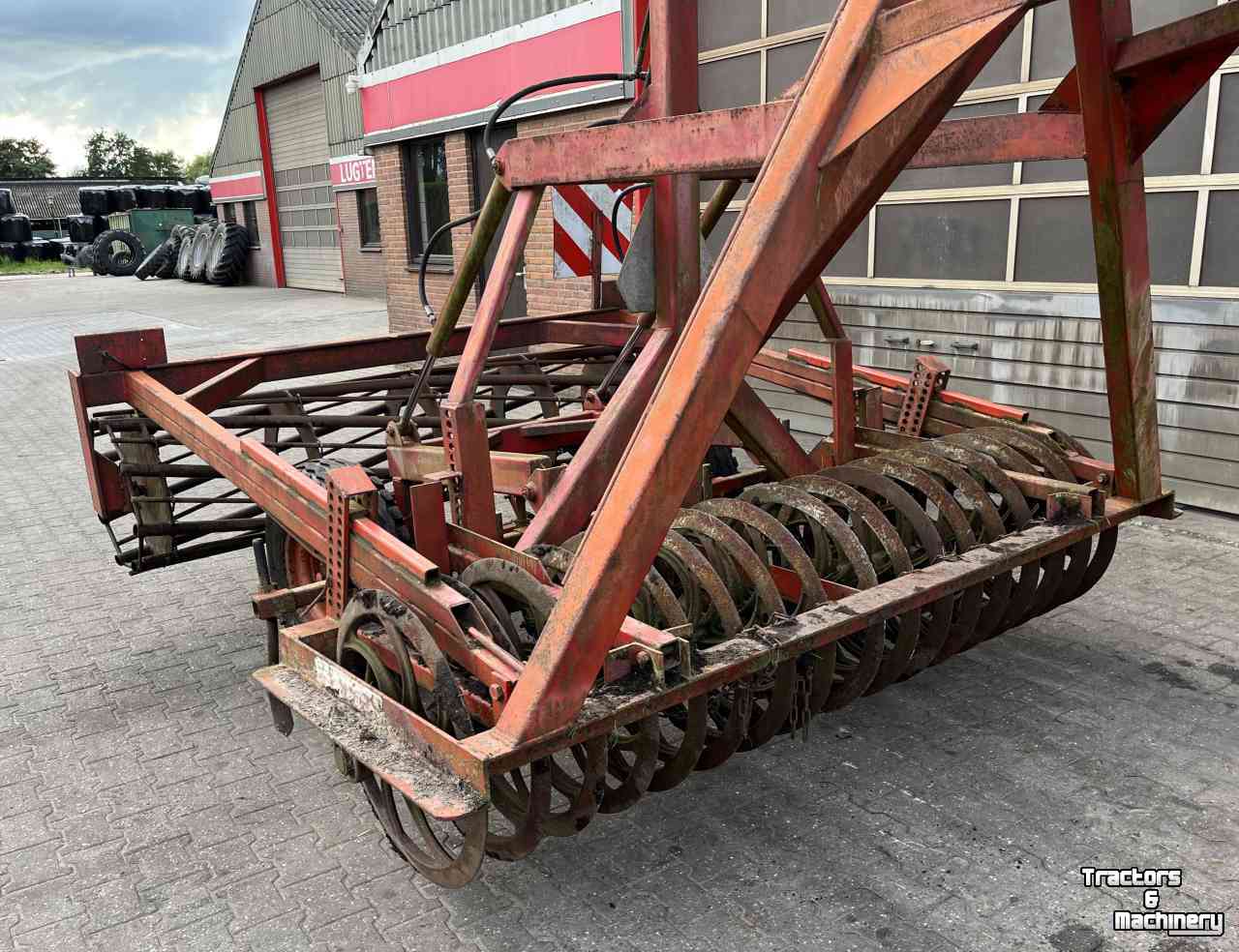 Rouleau compacteur latérale / avant Evers Getrokken Vorenpakker Grondbewerking