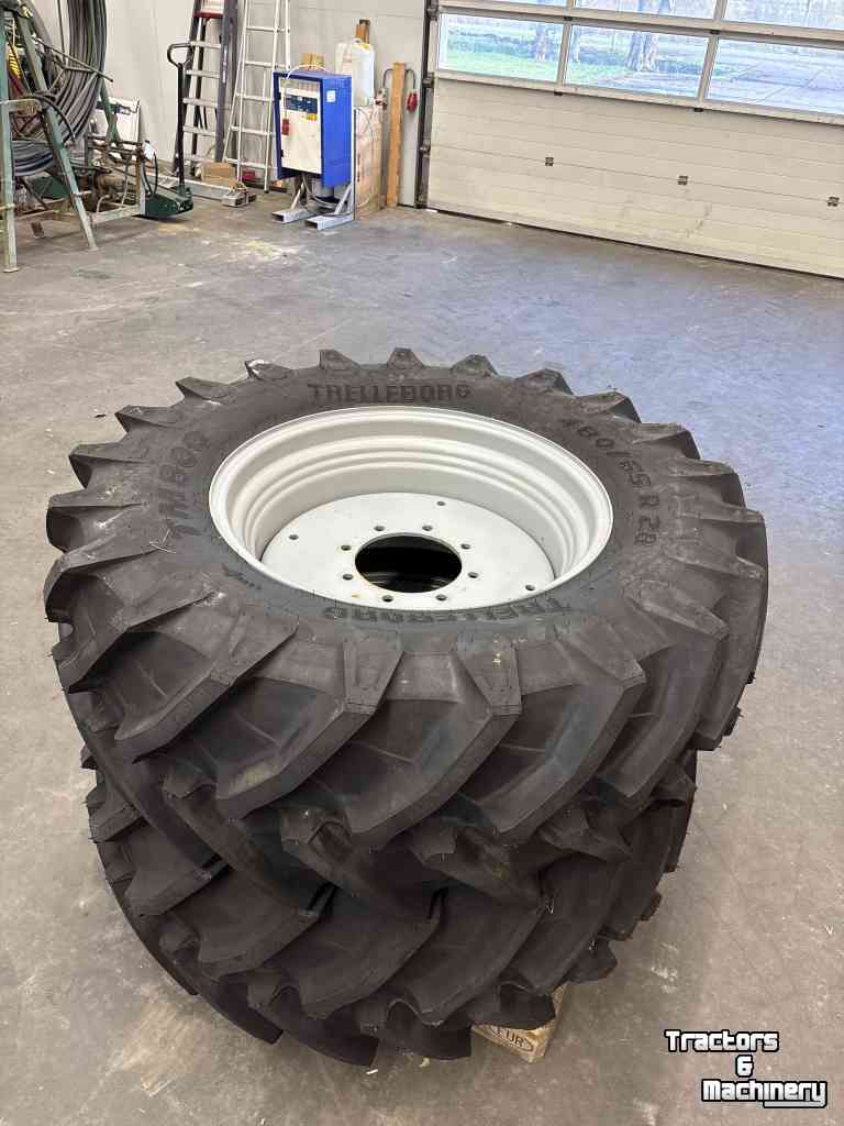 Roues, Pneus, Jantes, Barillets Jumelage Trelleborg 480/65R28 Trelleborg TM 800