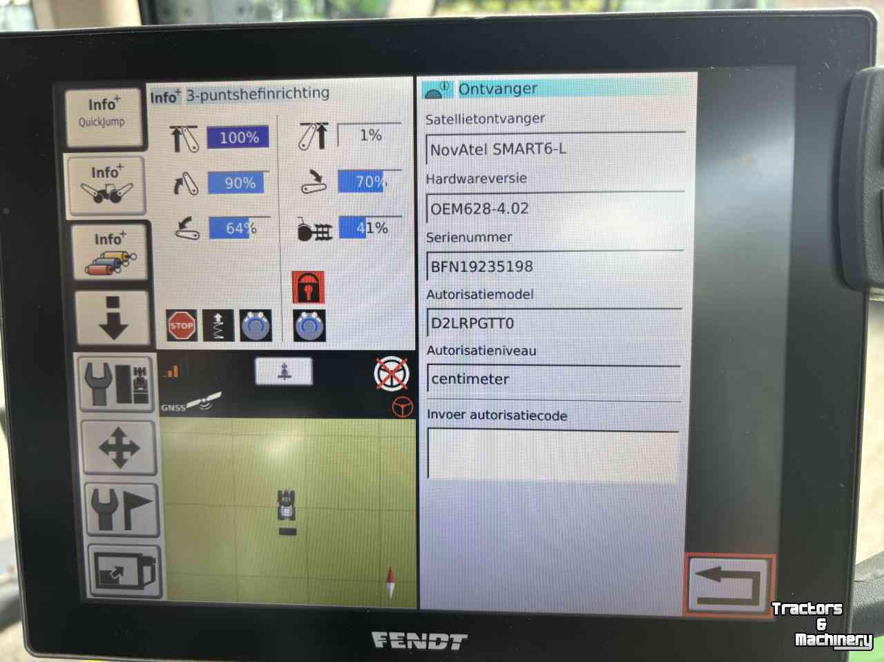 Tracteur Fendt 720 S4 Profi Plus Rtk Frontaftakas