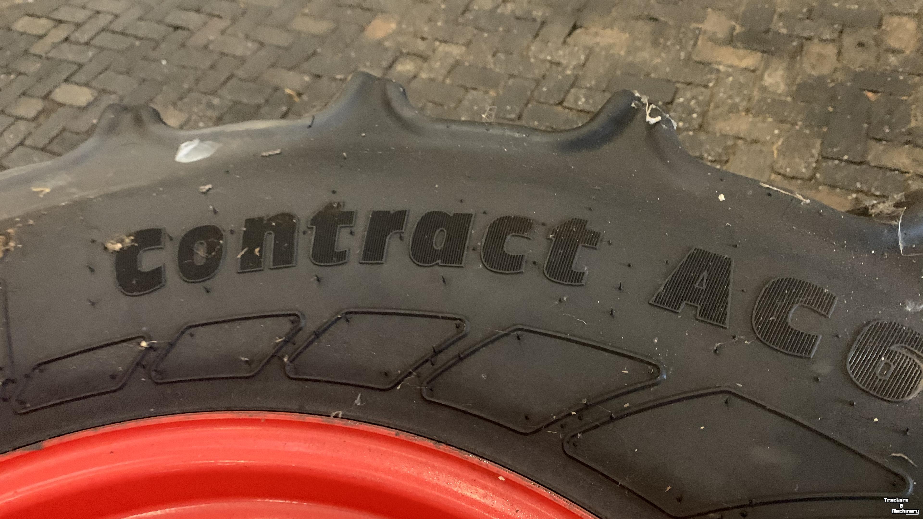 Roues, Pneus, Jantes, Barillets Jumelage Continental Continental 540/65R28 op Fendt velg