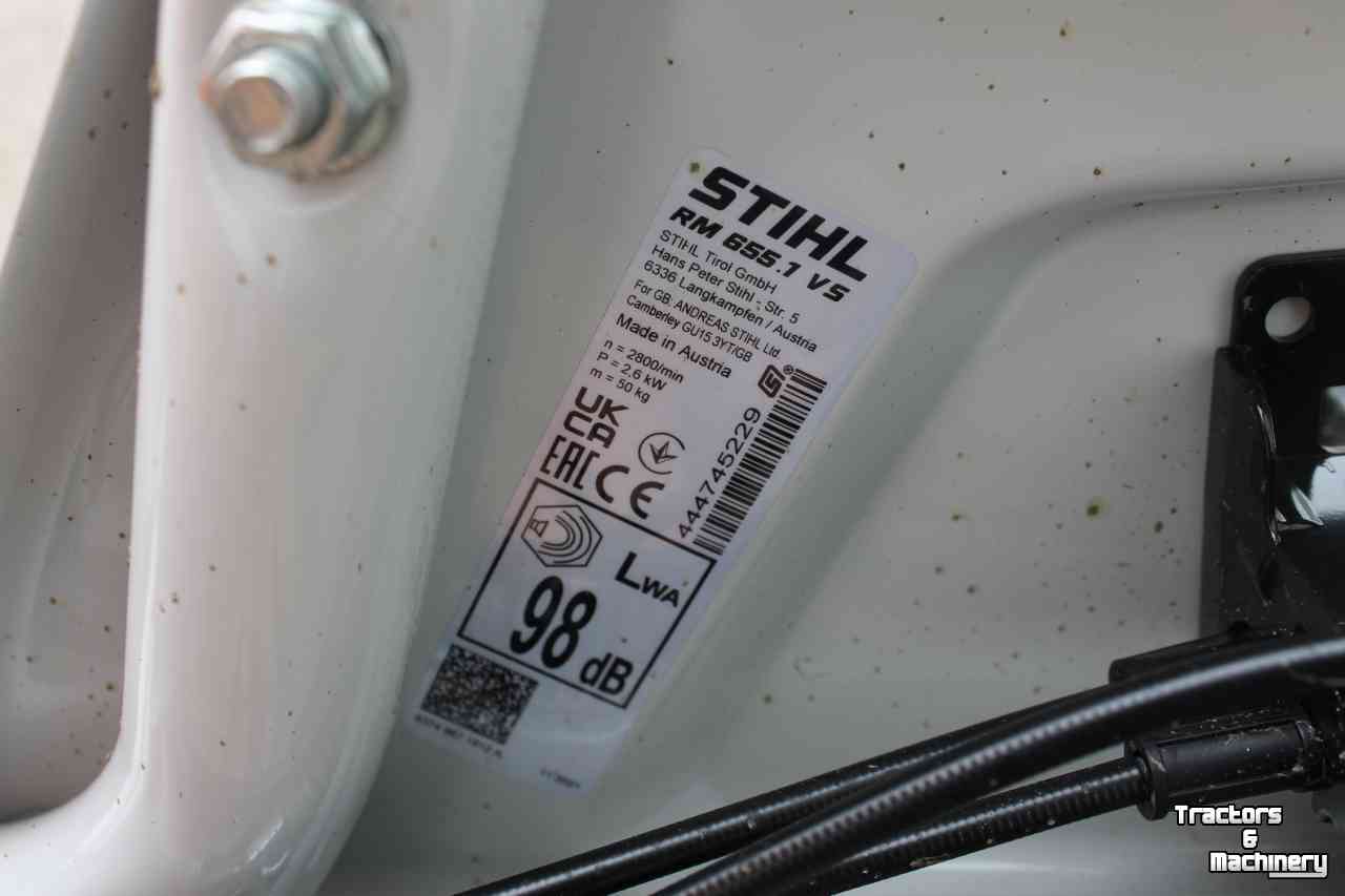 Tondeuse à gazon Stihl RM655.1 VS gazonmaaier motormaaier maaimachine grasmaaier