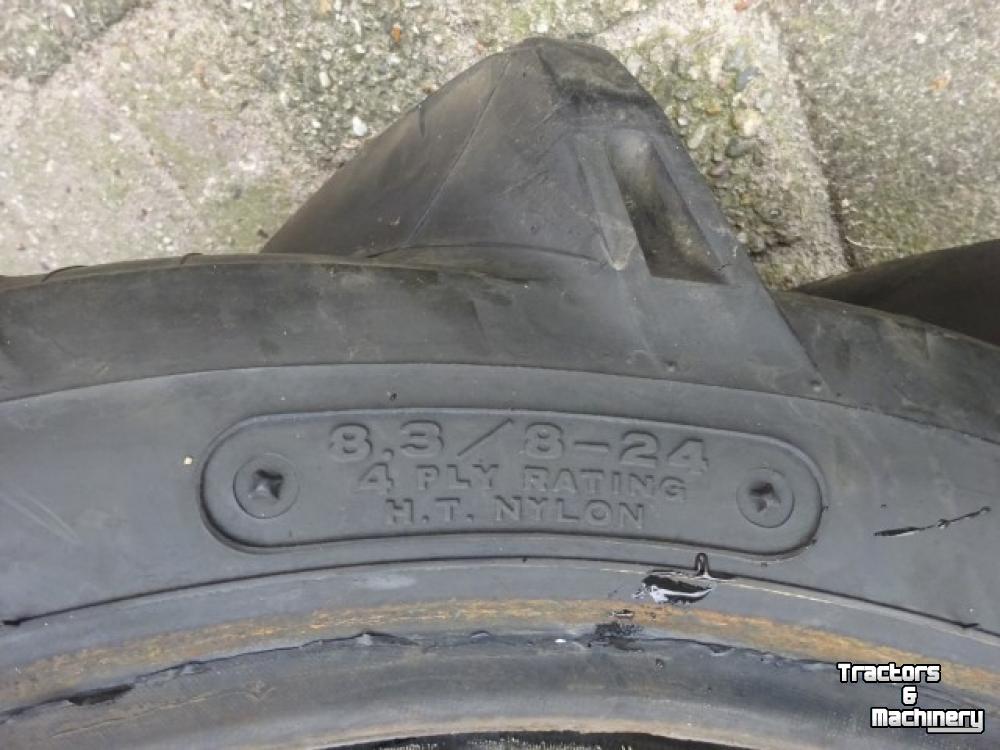 Roues, Pneus, Jantes, Barillets Jumelage Bridgestone set banden 8.3/8-24