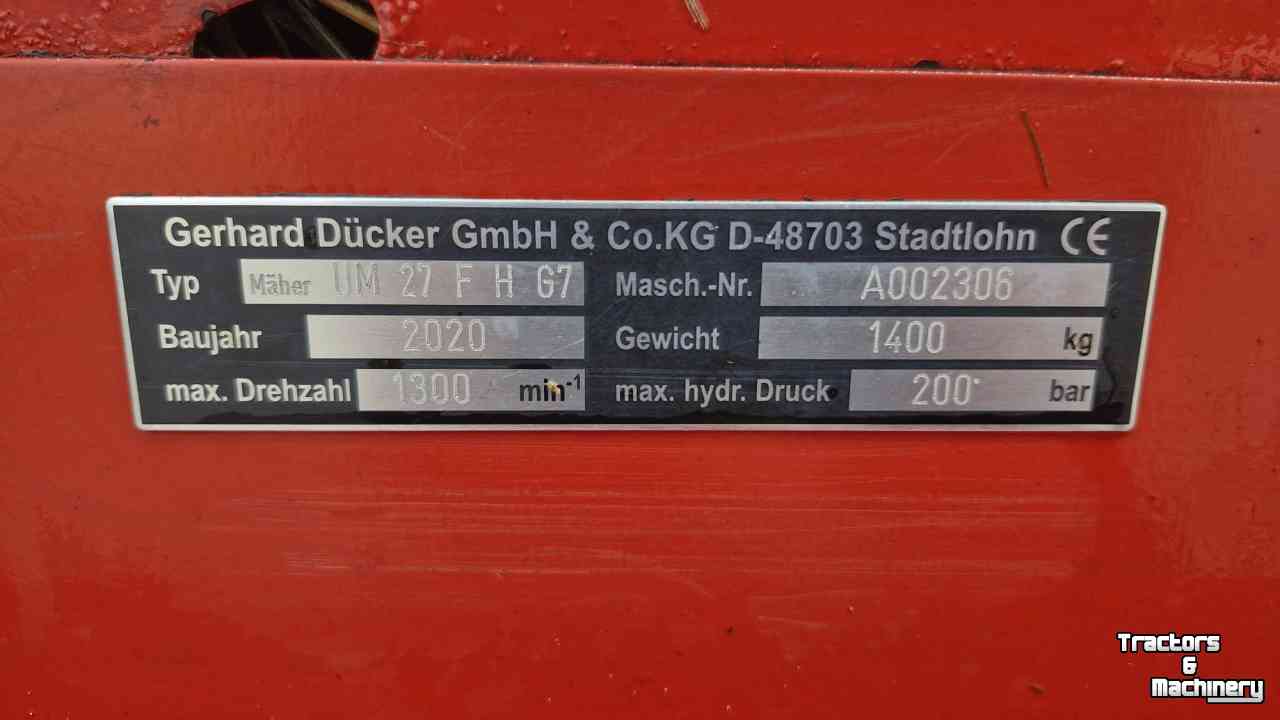 Rotobroyeur Ducker UM 27