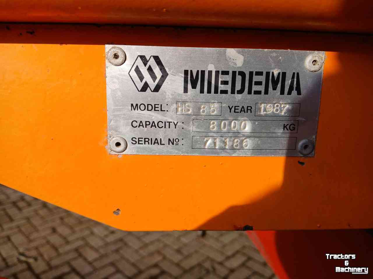 Benne agricole Miedema HS 85