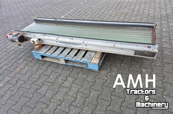 Convoyeur  2500X600 TRANSPORTBAND VLAKKE BAND FLAT BELT CONVEYOR BELT FLACHBAND FÖRDERBAND