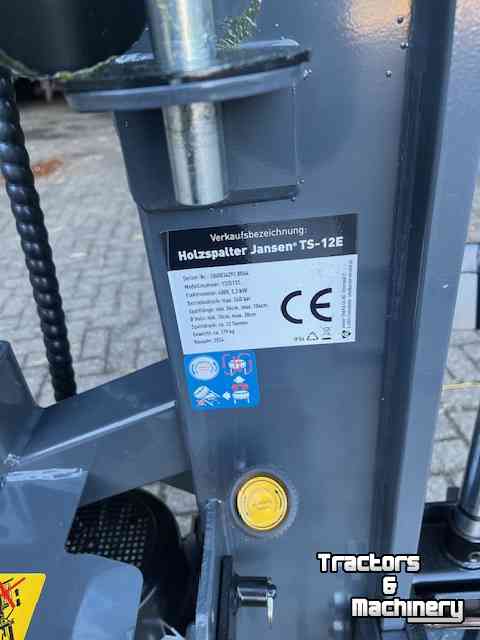 Fendeuse de buches Jansen houtkloof machine , houtklover electrisch , ts-12e , TS12E