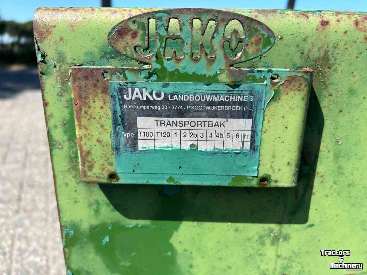 Transport godets de tracteur Jako 2B trekkerbak  grondbak