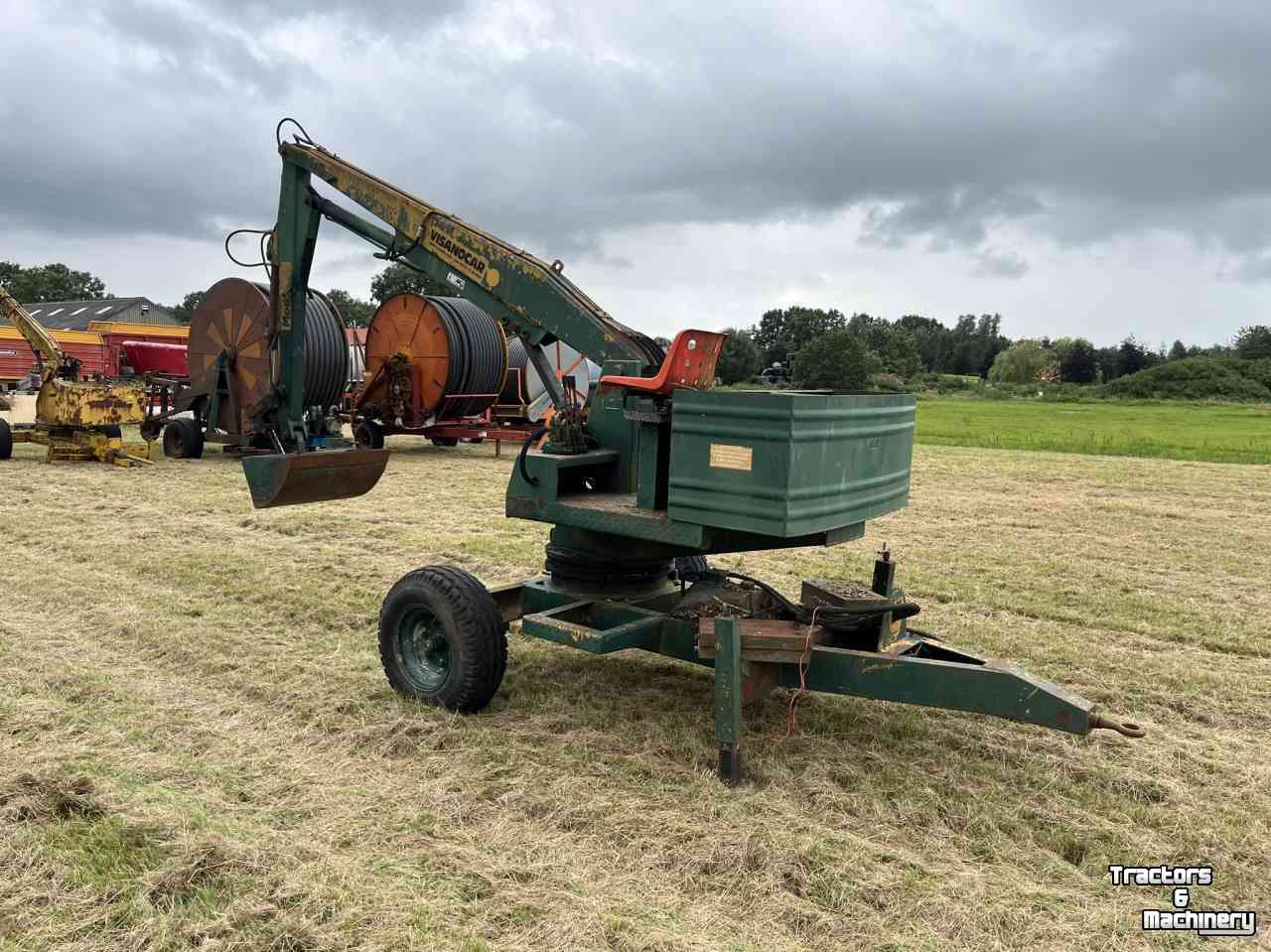 Pelles sur pneus Visanocar Bandenkraan, getrokken kraan, kraan, graafmachine diversen