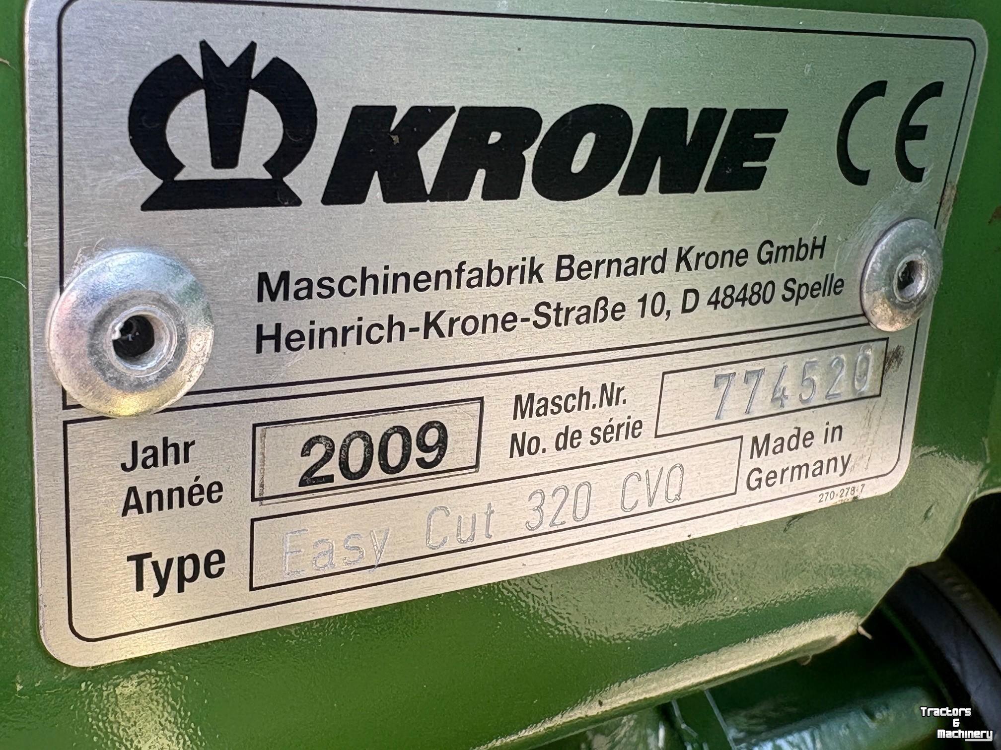 Faucheuse Krone Easycut 320CV Q