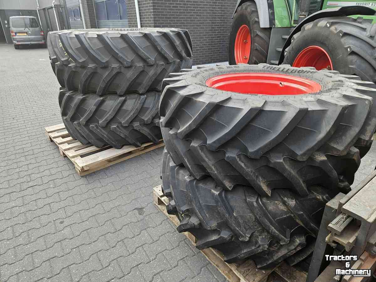 Roues, Pneus, Jantes, Barillets Jumelage Trelleborg 650/65R38 en 540/65R28