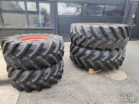 Roues, Pneus, Jantes, Barillets Jumelage Trelleborg 600/65R38 en 540/65R24