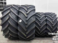 Roues, Pneus, Jantes, Barillets Jumelage BKT 710/60 R38 + 600/60 R28 op velg