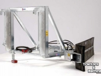 Rabot caoutchouc Qmac Module schuifbalk met rubbermat JCB aanbouw