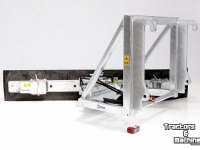 Rabot caoutchouc Qmac Module schuifbalk met rubbermat JCB aanbouw