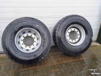 Roues, Pneus, Jantes, Barillets Jumelage Bridgestone 445/65XR22,5  Wiel