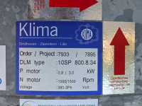 Système de ventilation d‘entrepot  Klima DLM-10SP Tweetoeren Axiaalventilatoren