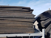 Rabots à lisier Qmac 50% op 2e keus Rubbermatten voor sneeuwschuif - mestschuif met staalinlage