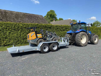 Semi-remorque surbaissé Heuvelmans Transportwagen machinetransporter oprijwagen