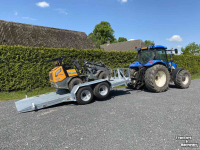 Semi-remorque surbaissé Heuvelmans Transportwagen machinetransporter oprijwagen