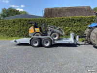 Semi-remorque surbaissé Heuvelmans Transportwagen machinetransporter oprijwagen
