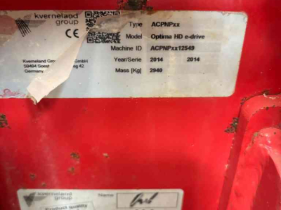 Semoir Kverneland Optima HD drive
