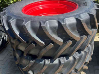 Roues, Pneus, Jantes, Barillets Jumelage  600/65R38 + 540/65R24 Mitas Nieuw op velg