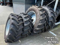 Roues, Pneus, Jantes, Barillets Jumelage Mitas 540/65x34 & 440/65x24 op velgen
