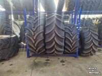 Roues, Pneus, Jantes, Barillets Jumelage Vredestein 710/70R38 + 600/65R28 Traxion XXL