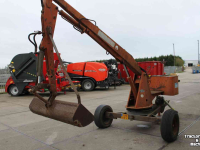 Pelles sur pneus Argenterio A77 Getrokken kraan graafmachine brede baggerbak slootbak