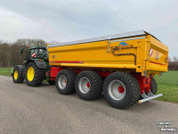 Tracteur John Deere 6250R Tractor 300 Pk + VGM gronddumper 3 asser (30 ton)
