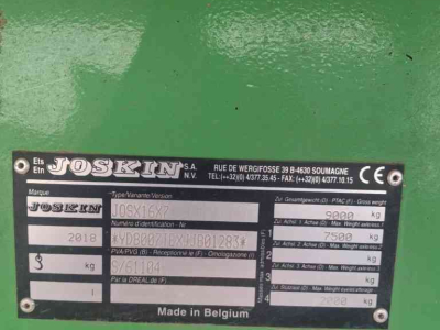 Benne agricole Joskin trans ex 7t