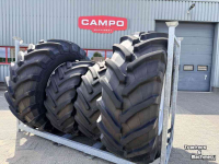 Roues, Pneus, Jantes, Barillets Jumelage Trelleborg 710/70R42 + Mitas 600/70