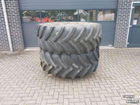 Roues, Pneus, Jantes, Barillets Jumelage Case-IH Wielen met 650/65 R38 Goodyear banden