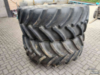 Roues, Pneus, Jantes, Barillets Jumelage Case-IH Wielen met 650/65 R38 Goodyear banden