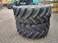 Roues, Pneus, Jantes, Barillets Jumelage Case-IH Wielen met 650/65 R38 Goodyear banden