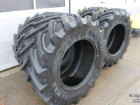 Roues, Pneus, Jantes, Barillets Jumelage BKT 540/65R28 Agrimax RT657 trekkerbanden tractorbanden voorbanden