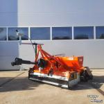 Combination de préparation du lit de semence Kubota MTZ135  rotorkopeg- zaaimachin,  zaaibed-combinatie