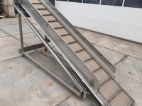 Convoyeur élévateur  3440X500 OPVOERBAND ELEVATORBAND ELEVATOR BELT FÖRDERBAND STEIGBAND