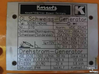 Soudeuse  Kirsch SD280 Las aggregaat Diesel